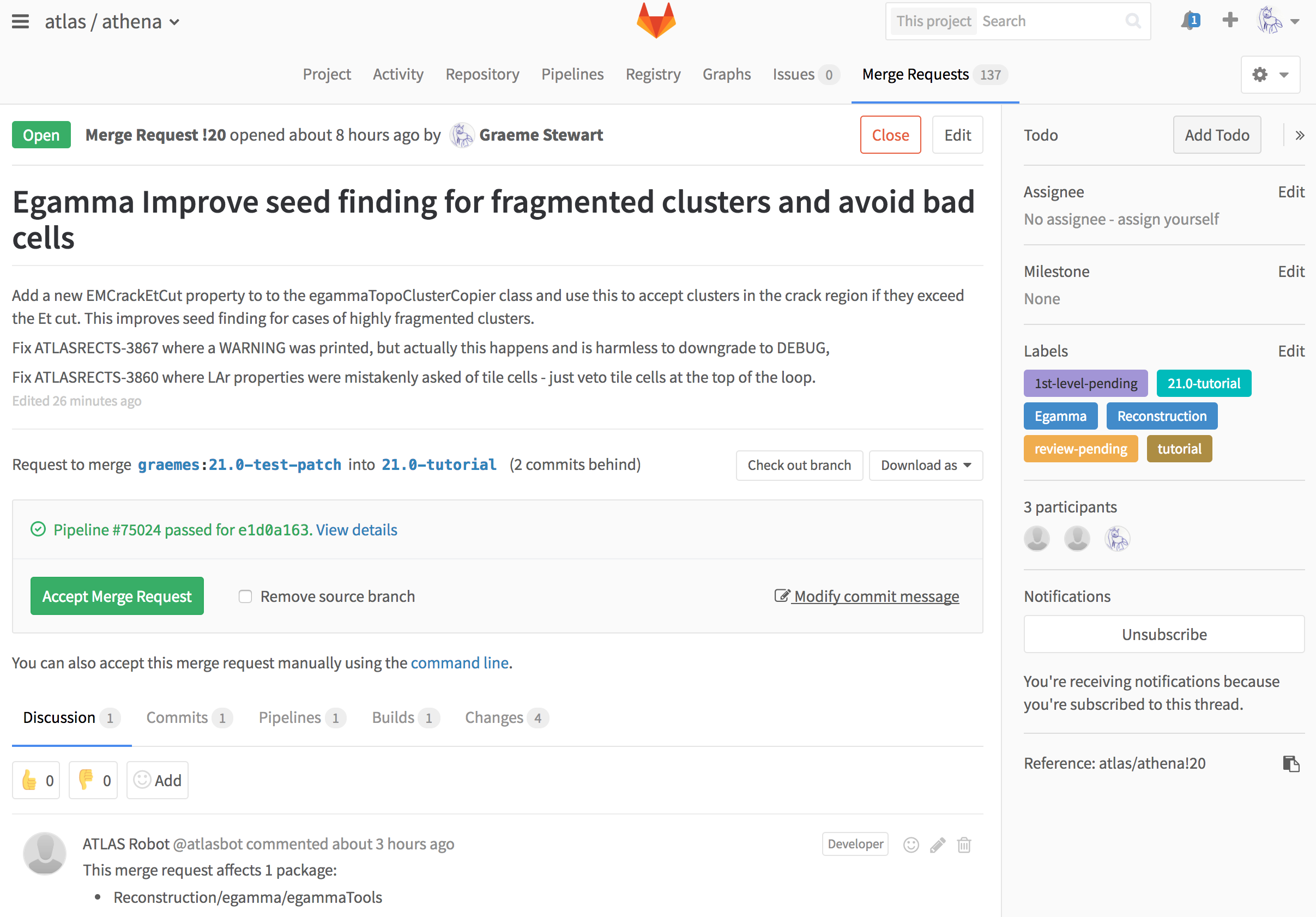 GitLab project front page