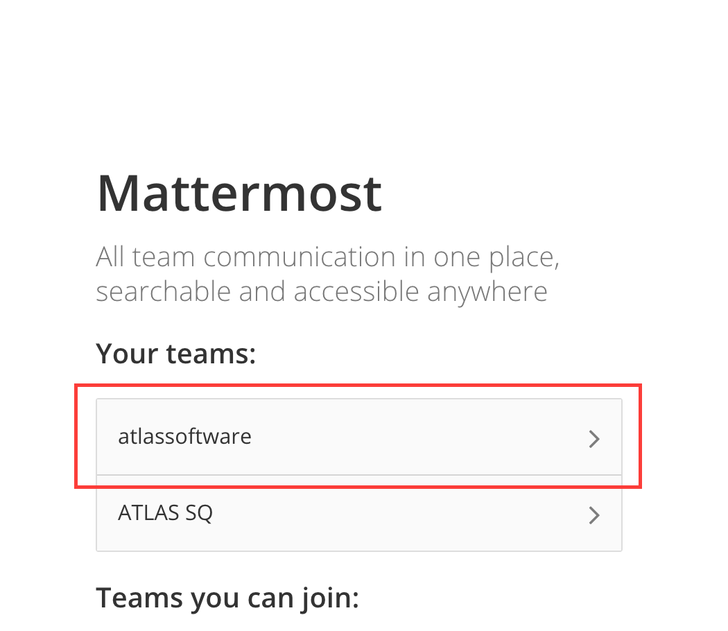 Mattermost login